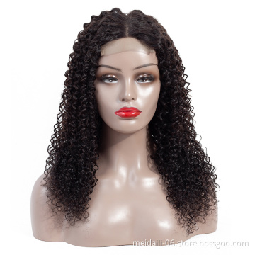 cheap price wholesale peruvian hair kinky curly hair quality human hair closure wigs